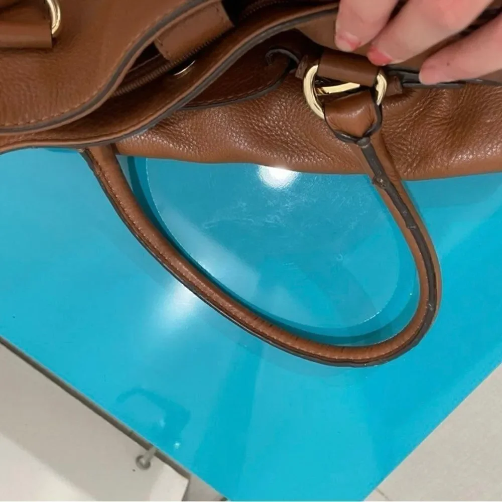 Michael Kors brown leather tote